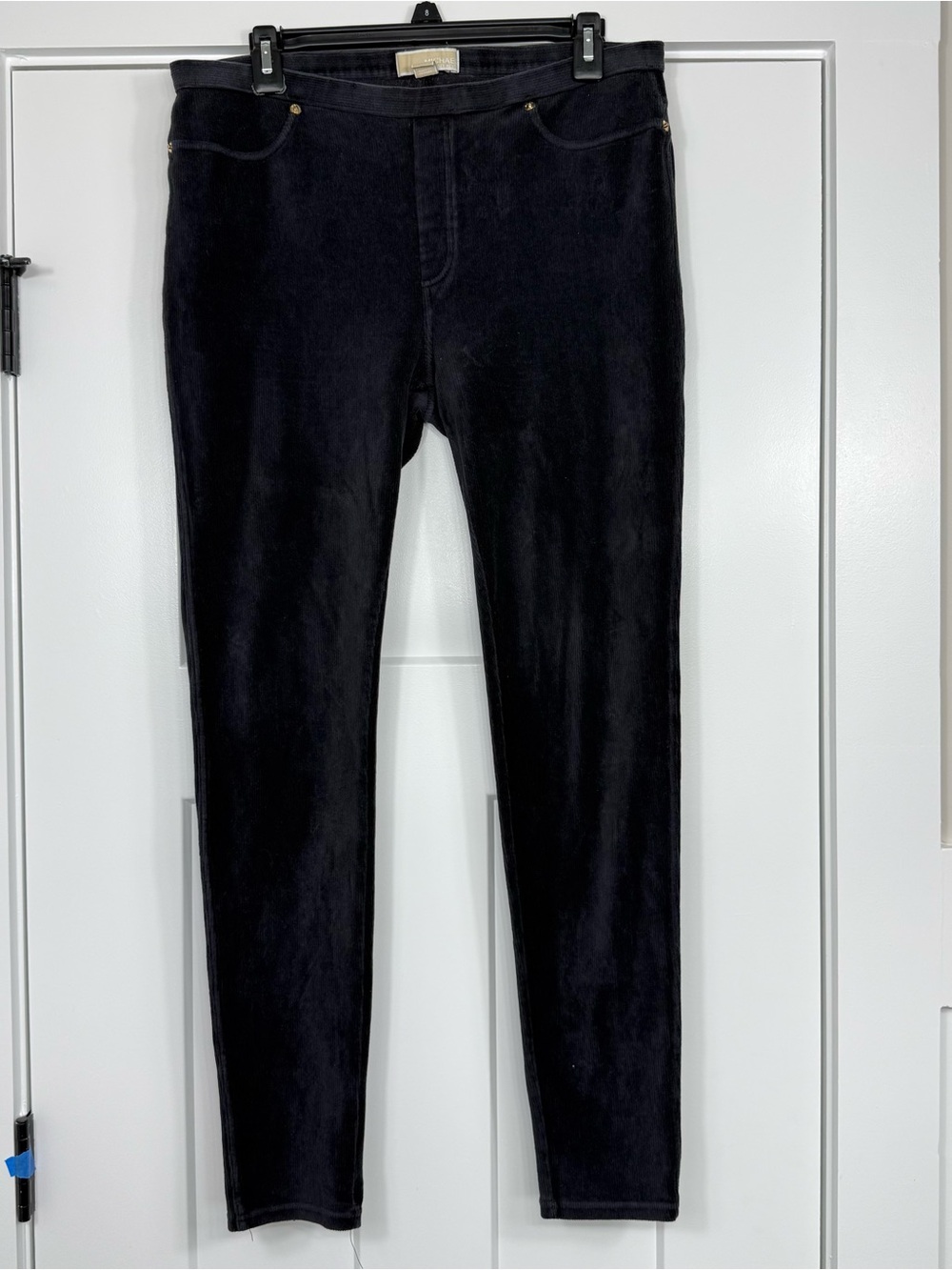 MICHAEL Michael Kors Skinny Corduroy Stretch Pants Black Women’s Large
